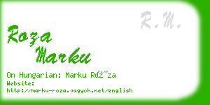 roza marku business card